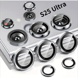 1 Pack for Samsung Galaxy S25 Ultra S26/S26 Plus/S26 UltraCamera Lens Protector, Phone Camera Lens, Case-Friendly, Ultra-HD 9H, Anti-Scratch, Space Titanium Military-Grade Drop Protection, Titanium Black, 9H Hardness, HD Clear