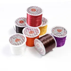 Vlasy Stretchy Elastic Thread Cord, 1 Roll Beading Cord for DIY Bracelets, Beaded Jewelry Making and Hair Extensions Styling