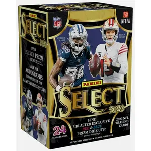 2023 Panini Select NFL Football Pack Blaster Box (Red & Blue Prizms Die Cuts)