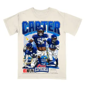 Comfort Colors Abdul Carter T-Shirt, College Football Retro Sports Streetwear Graphic Tee Vintage NCAA Aesthetic Style, Unisex Fan Outfit for Men Women, Soft Washed Cotton Shirt Game Day Wear