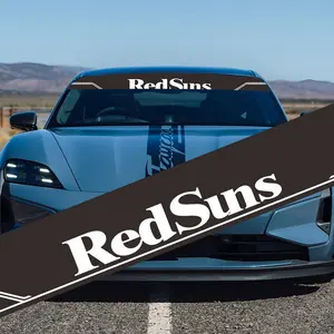 A cool English windshield sticker, waterproof sun visor, UV protection, unique car modification decorative vinyl decal