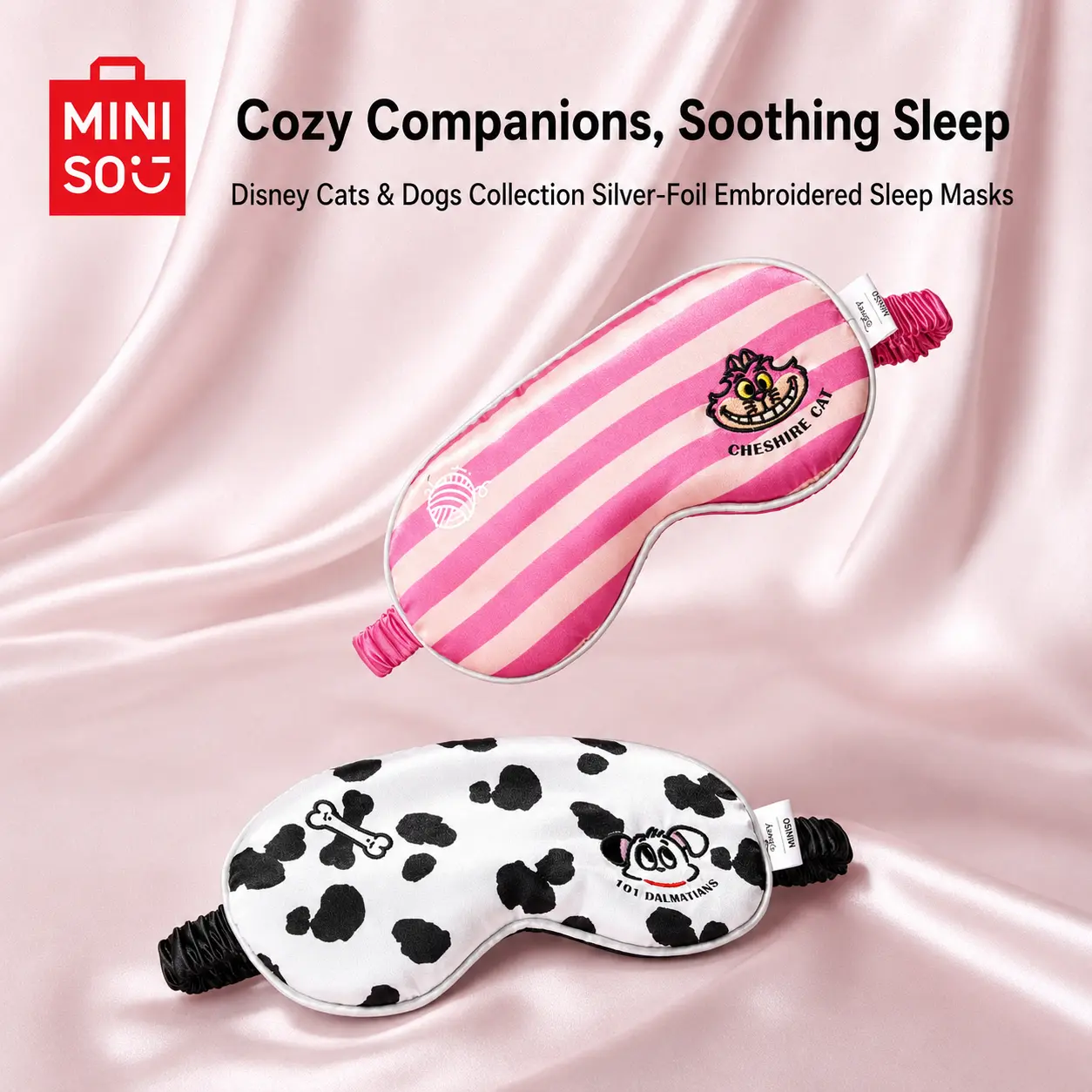 Disney Cat & Dog Pet Series Soft, Breathable Light-Blocking Sleep Eye Mask for Home, Travel Nap Use (Beauty & Personal Care, Eye Care Essential), Back To School