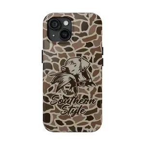 Old School Camo Southern Style Duck Dog Tough Phone Case,for iPhone 17/16/15/14/13/12/11 pro max Gifts for Him, Hunting Gifts, Duck Hunting