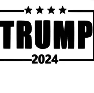 Trump Vinyl Detail Car Window Sticker - 'MERICA' - 4x5 Inches, 2024, #FJB