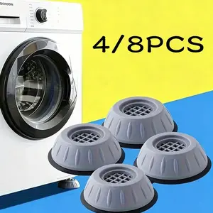 Anti-Vibration Noise-Reducing Washer Support Pad, Non-Slip Rubber Washer Feet Pads, Anti-Shock Furniture Foot Pads, Silent Pad