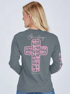 Simply Southern Strong Bow Cross Long Sleeve T-Shirt