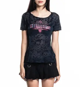 Affliction Women's T-shirt Angel Wings Bo