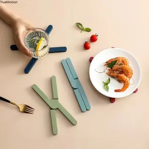 Premium X-Shaped Folding Heat Resistant Mat - Anti-Scald Non-Slip Table Protector for Hot Pots, Pans, Bowls & Cups