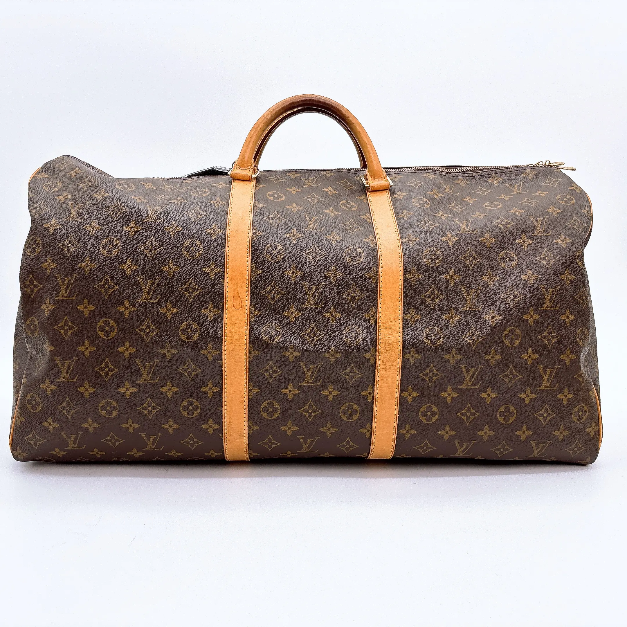 Pre-owned Louis Vuitton canvas Tote Bags Monogram Keepall 60