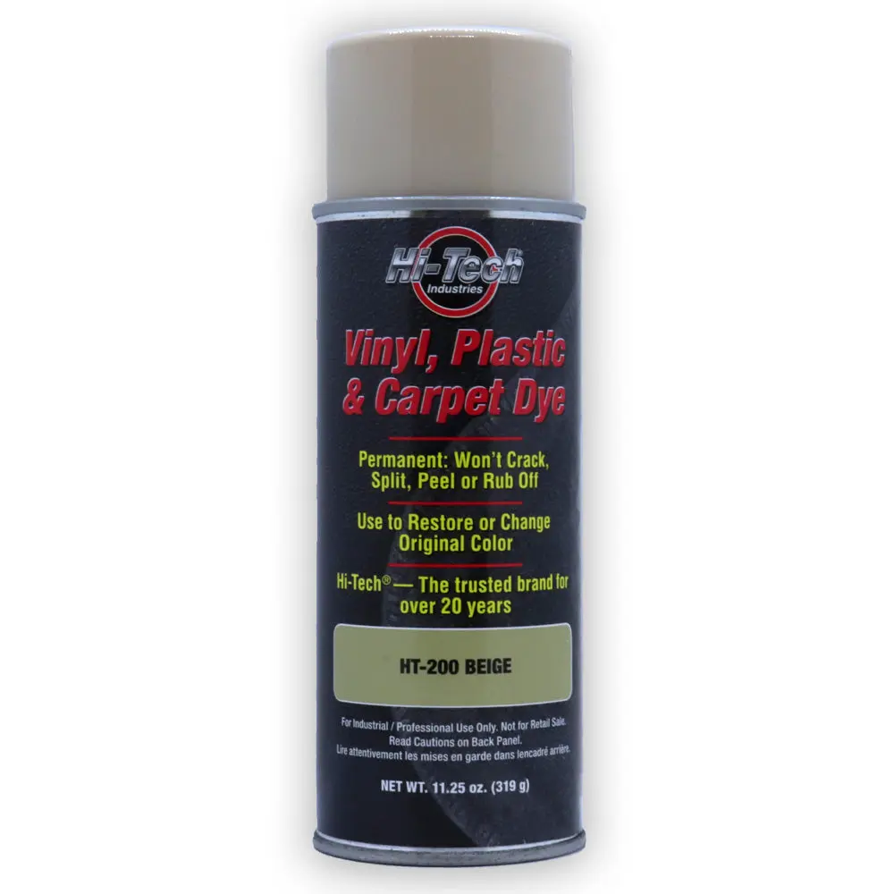 Beige Vinyl Plastic & Carpet Dye