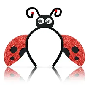 Ladybug Antenna Headband, Ladybug Headband Adult, Lady Bug Headbands Adult, Lady Bug Antenna Headbands
