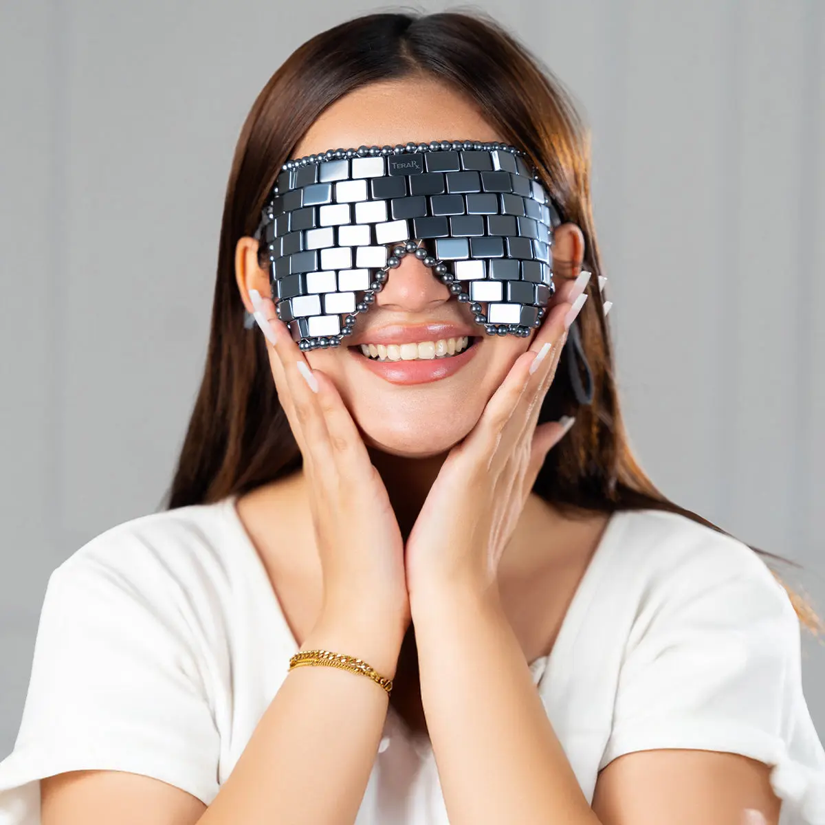 Ru.アクセサリーteraさま TeraRX Authentic Terahertz Stone Eye Mask for Cooling & Heating