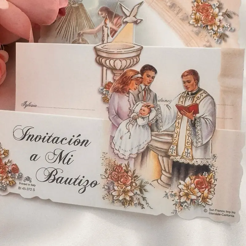 12-Piece Baptism Celebration Invitations with Envelopes, Office Postal Supplies for Baptism Events