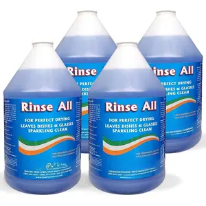 Rinse /Commercial Industrial Grade Rinse Aid/Dishwasher Rinse Aid Liquid, heat and cool dry Finish/Rinse Agent Dishwasher/Leave Dishes Spotless 128 oz (Pack of 4)