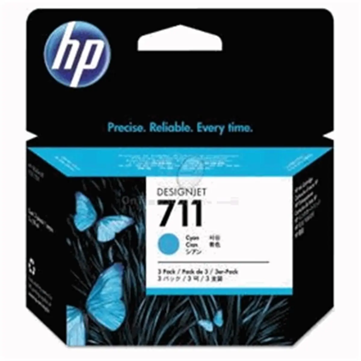 HP 711 SD Cyan Printer-Inkjet Cartridge (3-Pack, Hewcz134A), Quick-Drying, Smudge-Resistant, Compatible with HP DesignJet T120 Printer, 3 Number 711 SD Ink Cartridge
