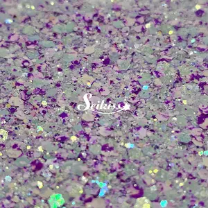 Grape Yogurt Iridescent Chunky Glitter - Purple Glitter