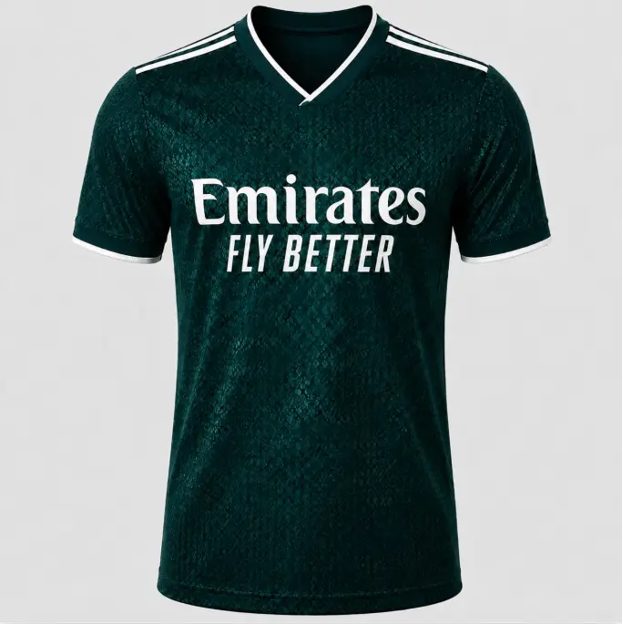 [FULL LOGO] - Unisex Soccer Jersey REAL 2026/27 Away Replica Jersey - Green, Personalization upon request