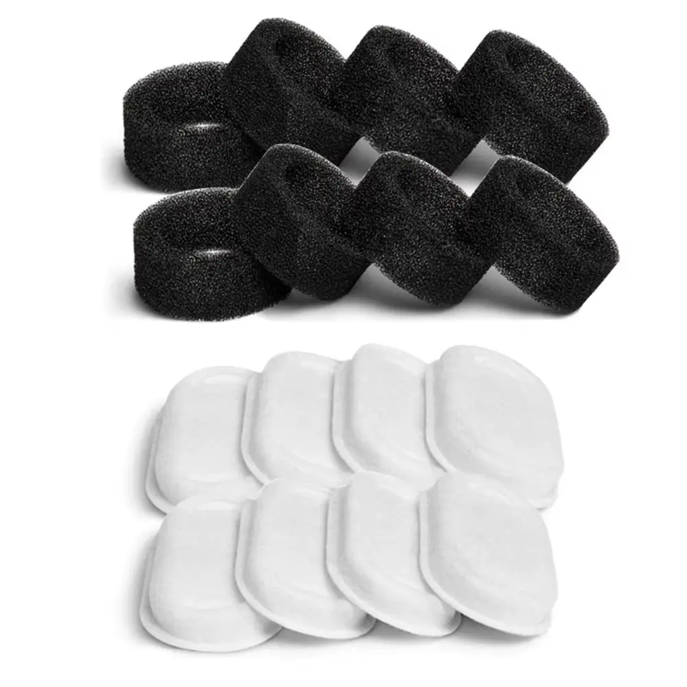 Cat Water Fountain Replacement Filters, 8 Activated Carbon Filters with High-Quality Water Flow, Recommended Replacement Every 4 Weeks, 8 Filters