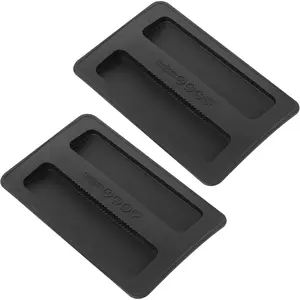 2 Pcs Black Silicone 2 Slice Toaster Cover, Dust-proof Protector Lid for Bread Maker Sandwich Machine Accessories