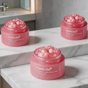 Medicube PDRN Pink Collagen Cream, Glow-Boosting Face Moisturizer with PDRN & 5% Niacinamide, 55g for Hydrated, Plump Skin