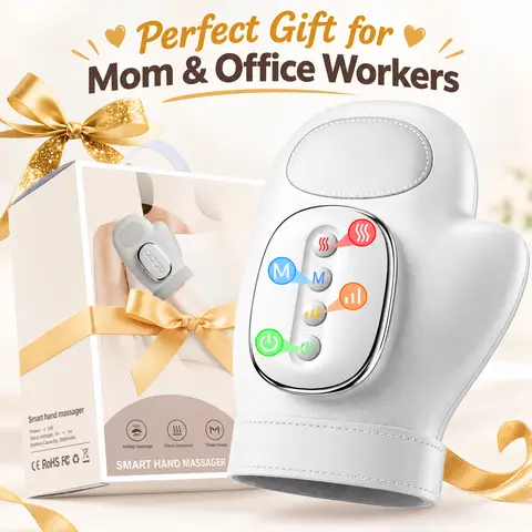 【Goodbye Hand Pain】 Hand Massager with Heat & Compression, Relief for Arthritis & Tenosynovitis, Wrist, Palm, Fingers Pain, Gift Box Included, Christmas Gift