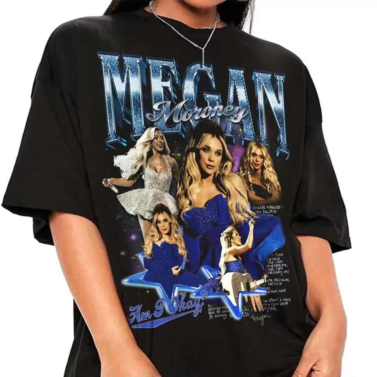 Vintage Megan Moroney T-shirt Am I Okay? Sweatshirt Megan Moroney Tour Merch Megan MoroneyGraphic Bootleg Tee Gift For Fans Men Women H