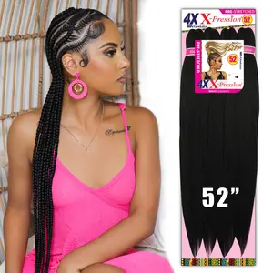 REALISTIC 4X X-PRESSION 52in Easy to braid, KNOTLESS, FEED in Braid (FOLDED 26", UNFOLDED 52")