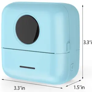 Cre8tive Concepts Boutique Portable Bluetooth Mini Pocket Printer with 5 Thermal Paper, 5 Color Pens & 75 Sticky Marking Paper labelprinter
