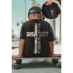 Christian Strengthens Me Youth Shirt and Adult shirt, 2-sided design, Southern boy Clothes, Toddler Boy Clothes, 100% Cotton, Trending shirt, Casual, Gift for Son