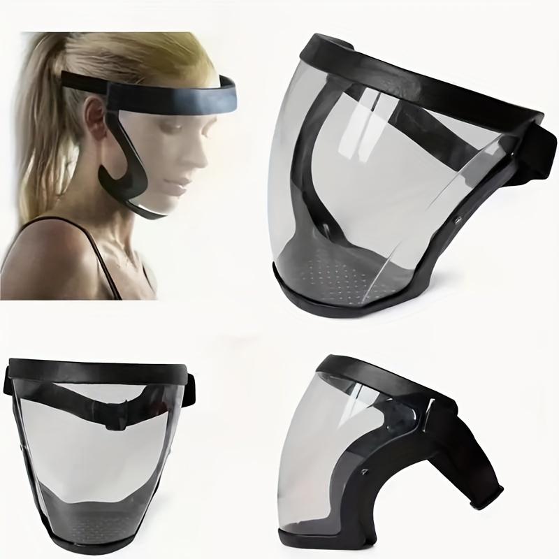 Adjustable Transparent Visor - Full-Face Protective Shield - Durable Plastic Safety Mask - Heat & Impact Resistant for Work, Kitchen, and Outdoor Use with Easy Drawstring Closure Adjustable Transparent Visor - Full-Face Protective Shield - Durable Plastic Safety Mask - Heat & Impact Resistant for Work, Kitchen, and Outdoor Use with Easy Drawstring Closure