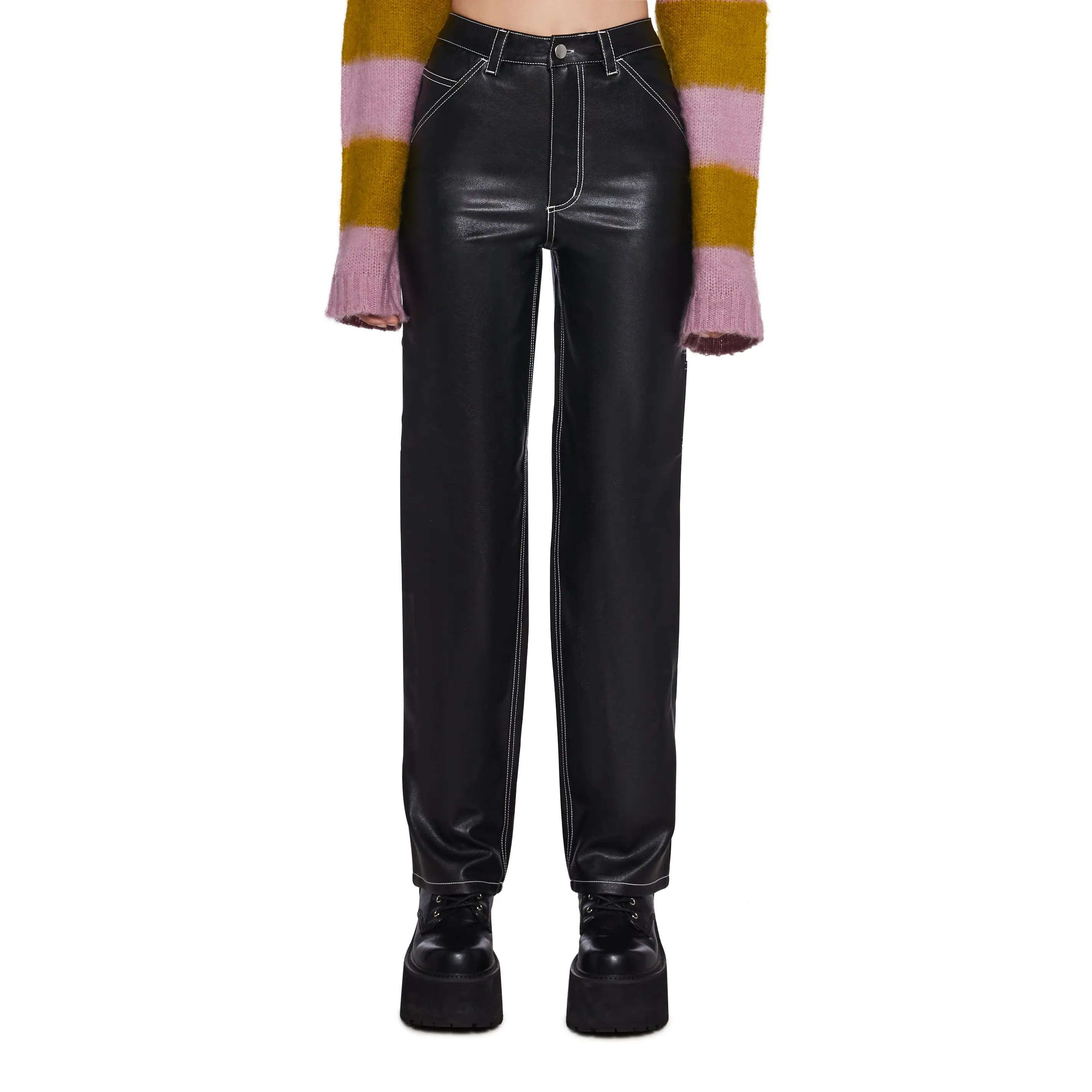 Evergreen Punk Vegan Leather Pants