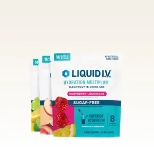 Liquid I.V. Hydration Multiplier Sugar-Free - Sugar Free Sweet Bundle - Hydration Powder Packets | Electrolyte Powder Drink Mix | Convenient Single-Serving Sticks | Zero Sugar or Artificial Sweeteners | 3 Pack (42 Servings)