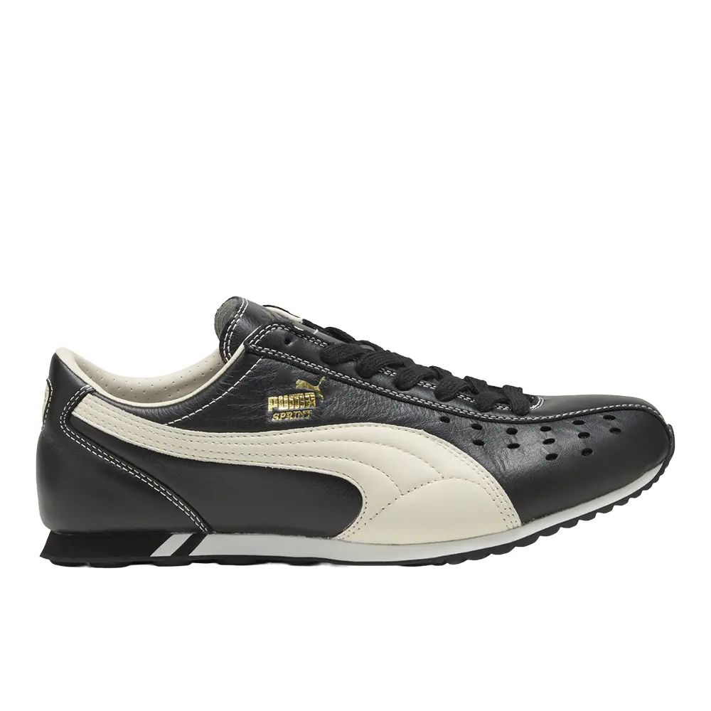 PUMA Mens Sprint Lace Up Sneakers Shoes Casual - Black