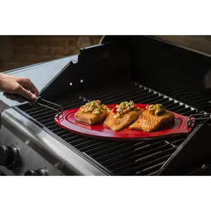 Fish Grill Non-Stick Ceramic Griddle Stone for Grill and Oven with Handles Dishwasher Safe