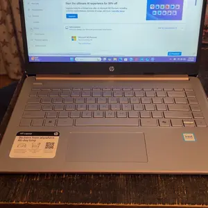 HP 2025 New Laptop for Student Business, Intel N150 CPU(Beats N4120), 14 Inch LED, 4GB RAM, 128GB UFS+256GB MSD, Wi-Fi 6, Copilot AI, 1 Year Microsoft 365, Windows 11 Pro, USB HUB
