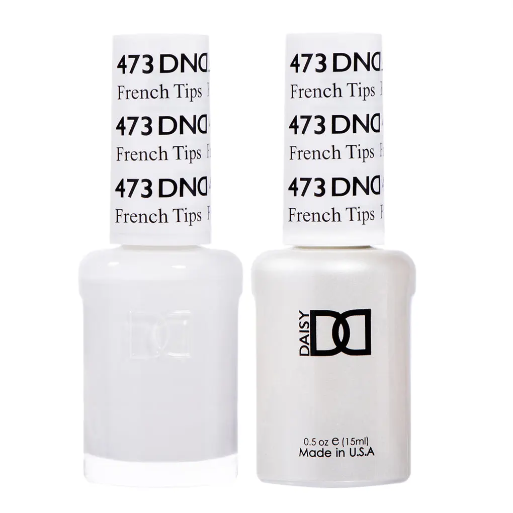 DAISY DND Gel Nail Polish and Lacquer Duo, #473 French Tip, UV-Cured Formula for a Professional Manicure at Home, Gel Nail Polish With Uv Light, Nail Art, Cosmetic
