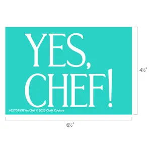 Chalk Couture Yes Chef Stencil, DIY Craft