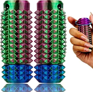 Spiky Sensory Fidget Keychain Toys for Anxiety Stress Relief – Portable Pain Stim Fidget Sensory Toys for Adults & Teens, Desk Toy for Focus & ADHD, Pocket Stress Relief Gift (2PC)