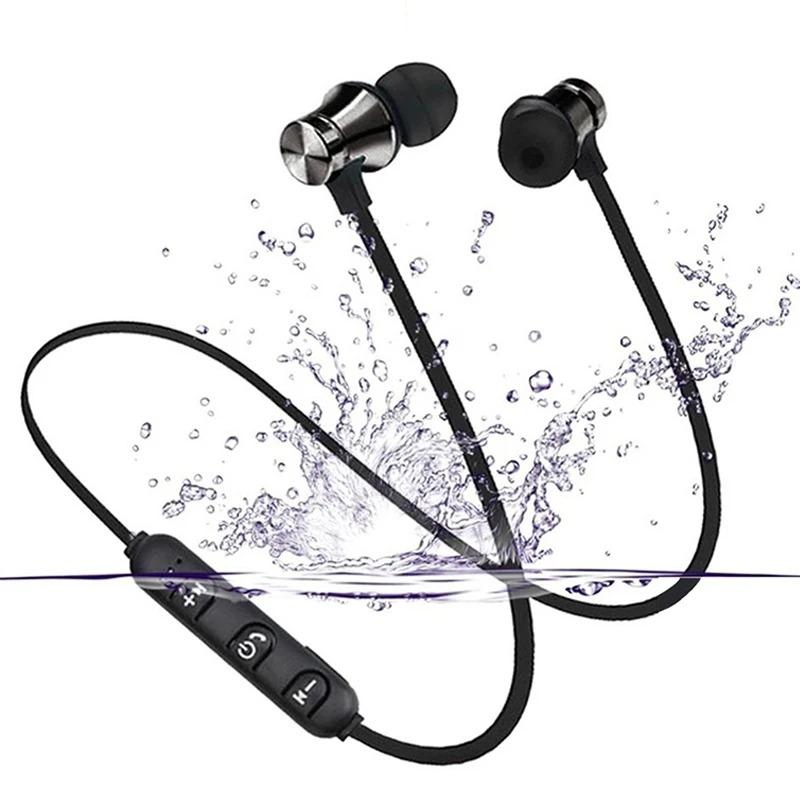 Bluetooth 4.2 Wireless Earphone Sports Headset Waterproof Earbuds Neckband Magnetic Headphone With Mic For Samrtphones