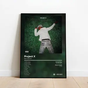 Ken Carson POSTER | Project X POSTER | Custom Album Poster - Hip Hop Print - Ken Carson Print - Custom Album Cover - Custom Music Album - Gift Ideas
