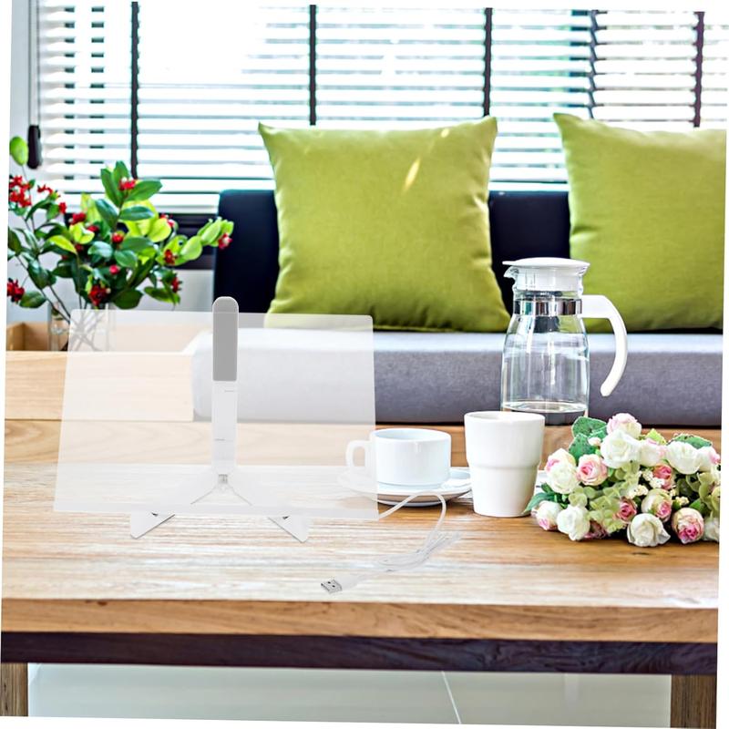 Lumiboard   LED Noteboard 13.8"x10" Acrylic Dry-Erase Board with Stand for Children's Educational Activities