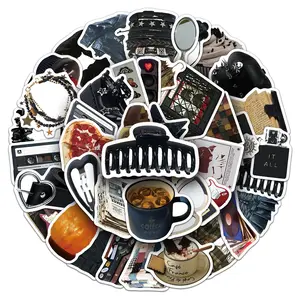 100sheets two sets of repetition Downtown Girl cartoon street personality creative stickers car skateboard guitar stickers