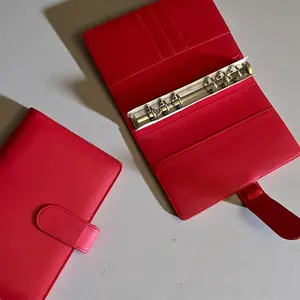 Red A6 PU Leather Binders