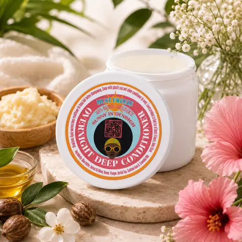 Sunny In Denbigh Overnight Deep Conditioner for Dry, Brittle Hair – Strengthens & Nourishes, 32oz/64oz Haircare Plastic