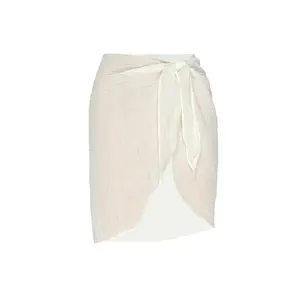 South Beach Sarong - Ivory Crinkle