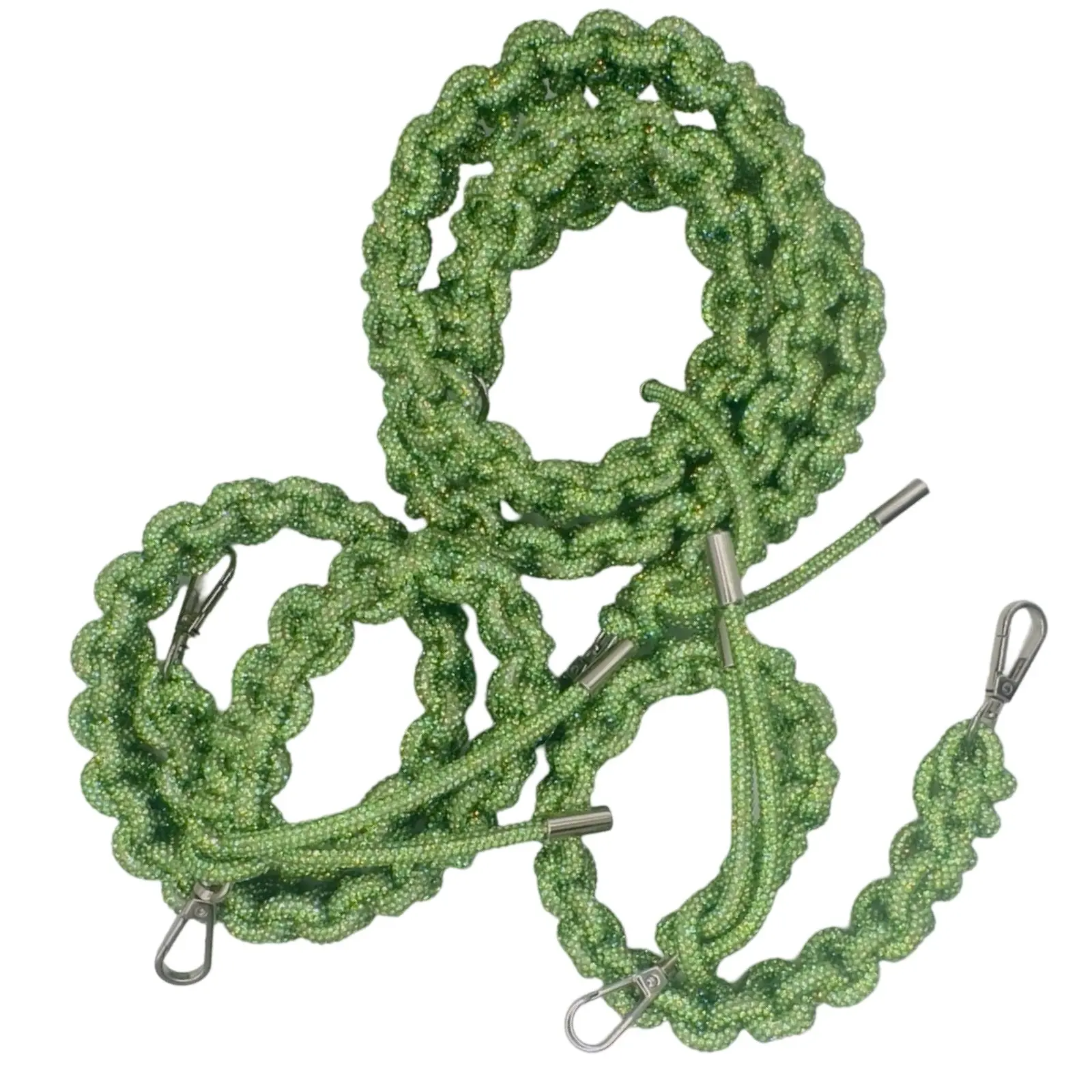 Light Peridot Rhinestone Bag Strap for Women's Handbags
