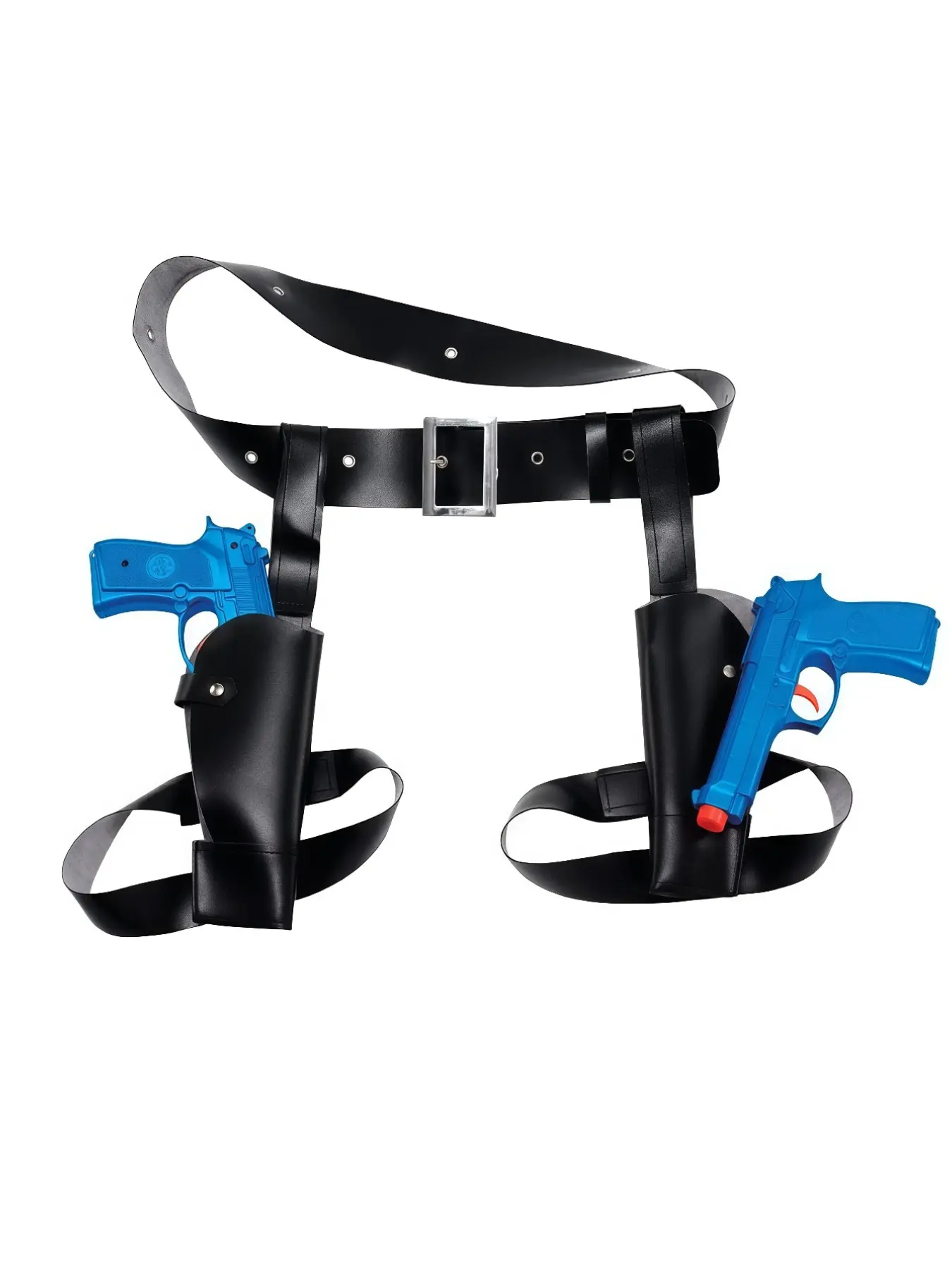 Tomb Raider Lara Croft Gun Holster Belt Cosplay Costume Accessory, Western Cowboy Style Role Play Prop, Unisex Adjustable Waistband