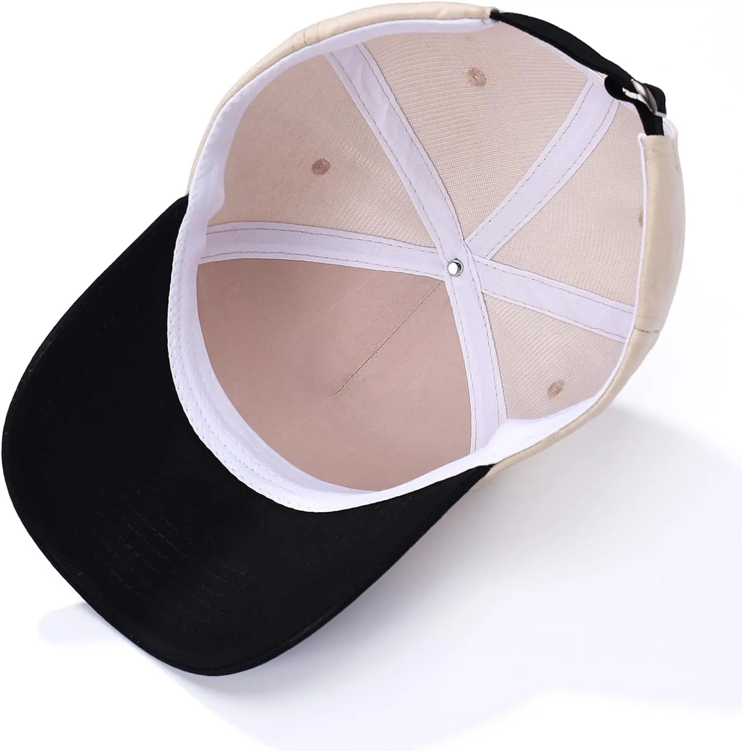 〽️Women White Black 2 High Ponytail Baseball Cap Trucker Bad Hair Day Adjustable WHITE High Ponytail Cap - UPF50 - X-boyfriend - Women  main image 2