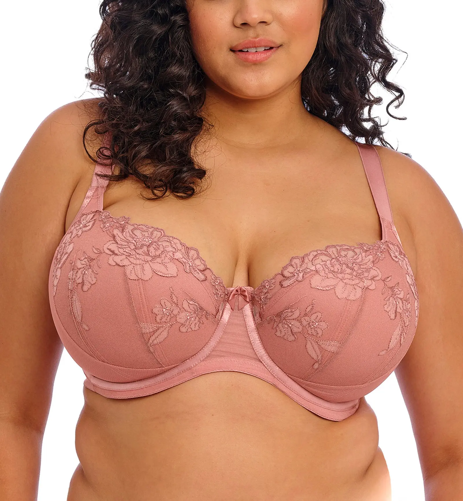 Elomi Teagan Padded Half Cup Underwire Bra (302615) - Ash Rose