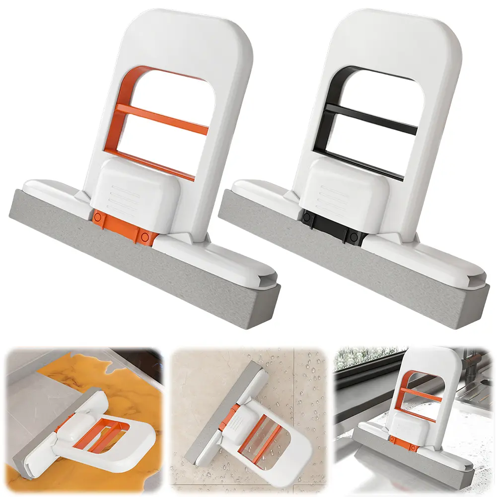 Handheld Mini Foldable  Mop Small Cotton Mops Sponge Cleaning Tool For Bathroom Kitchen Desktop Glass Living Room Car